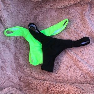 Bikini bottom bundle thongs small never worn